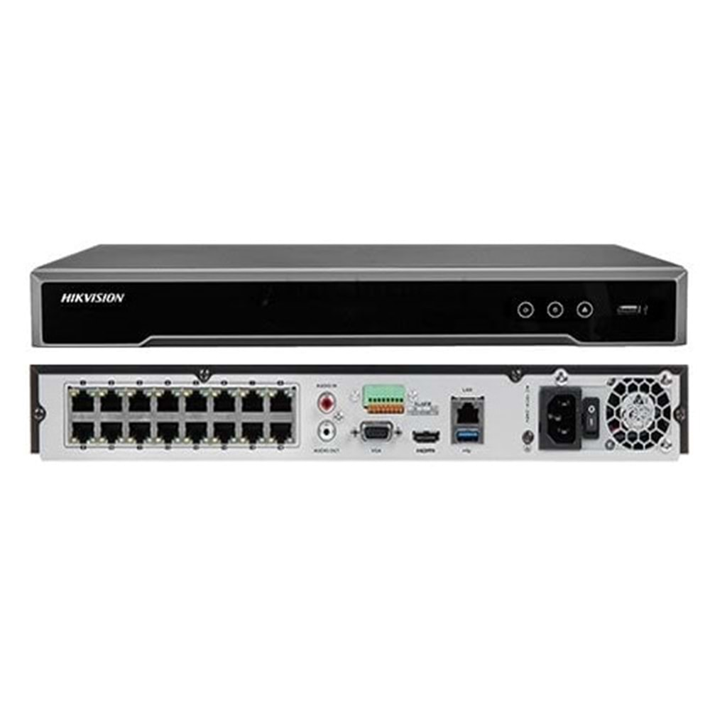 Hikvision DS-7616NI-K2/16P 16 Kanal 16Port PoE NVR Kayıt Cihazı