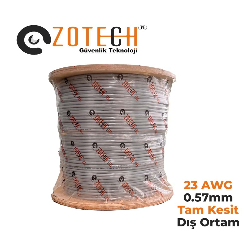 Zotech 6023500 23Awg Cat6 Network Kablo 0,57mm U-UTP Kasnak(500Mt)