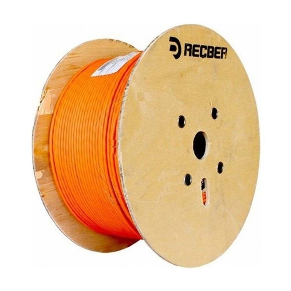 Reçber 506076 SL400 U23 LSZH Cat6 U/U23 LSZH 4x2x23AWG (Yanmaz) Halogen Free 500Mt Network Kablosu