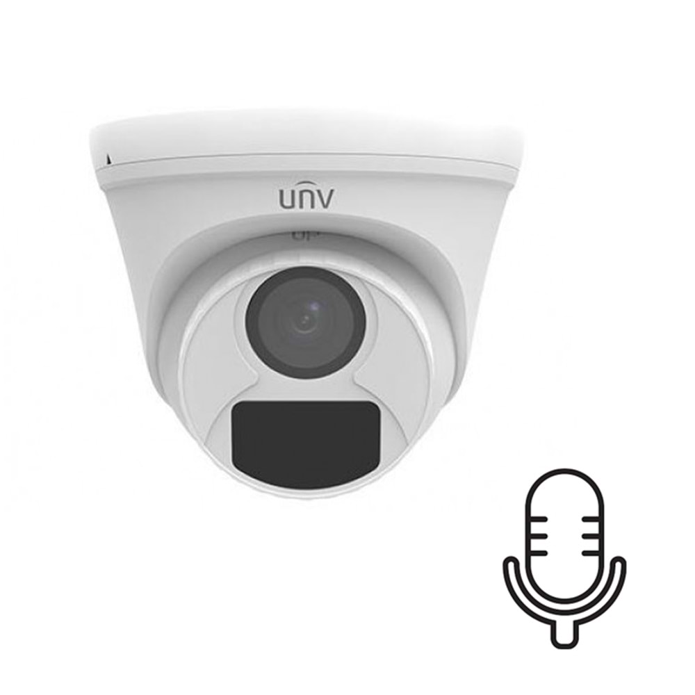 UNV Uniview UAC-T112-AF28 2MP 2.8mm Dome Ahd Kamera (Sesli)