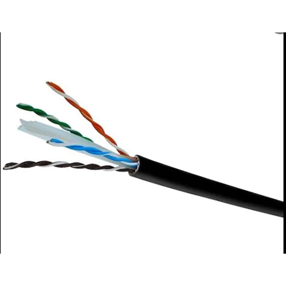 Cat6 Kablo 1Metre (%100 Bakır) Reçber 506025 PE Dış Ortam(İstenilen Metrede)