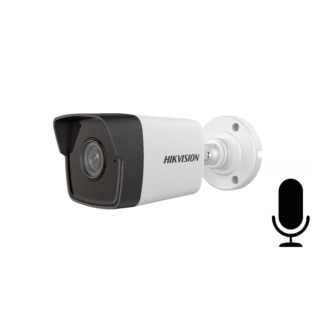 Hikvision DS-2CD1023G0-IUF 2MP 4mm PoE H265+IP Bullet Kamera(Sesli)(30Mt)