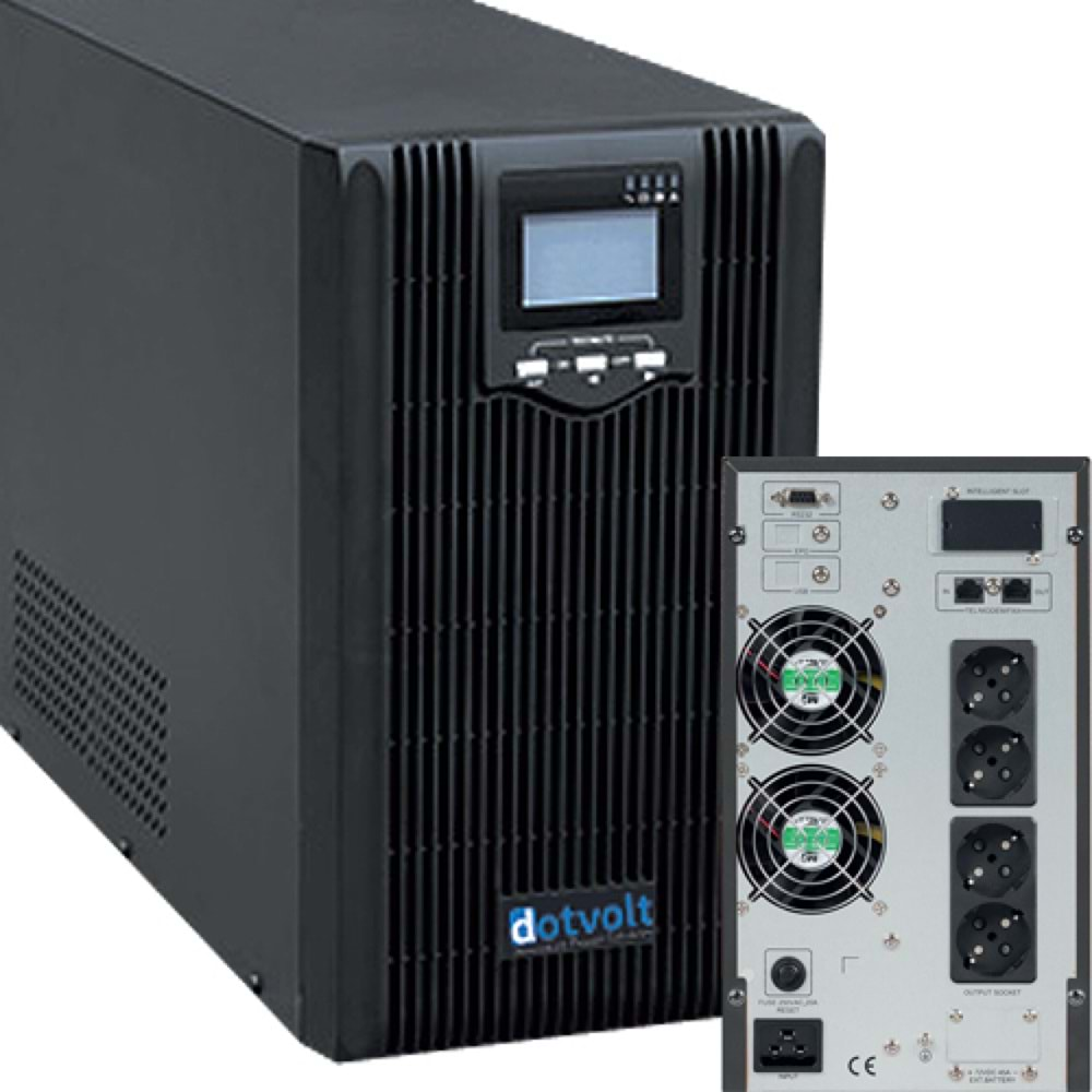 Dotvolt Volt MN 3KVA 1/1 Online Lcd Ekran Ups