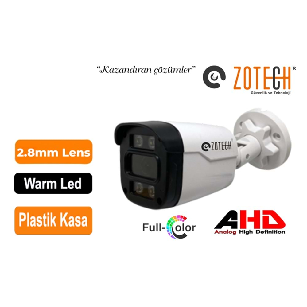 Zotech FC-T204HD28 Full Color 2MP 2,8mm 4in1 Kamera (45Mt)(S)