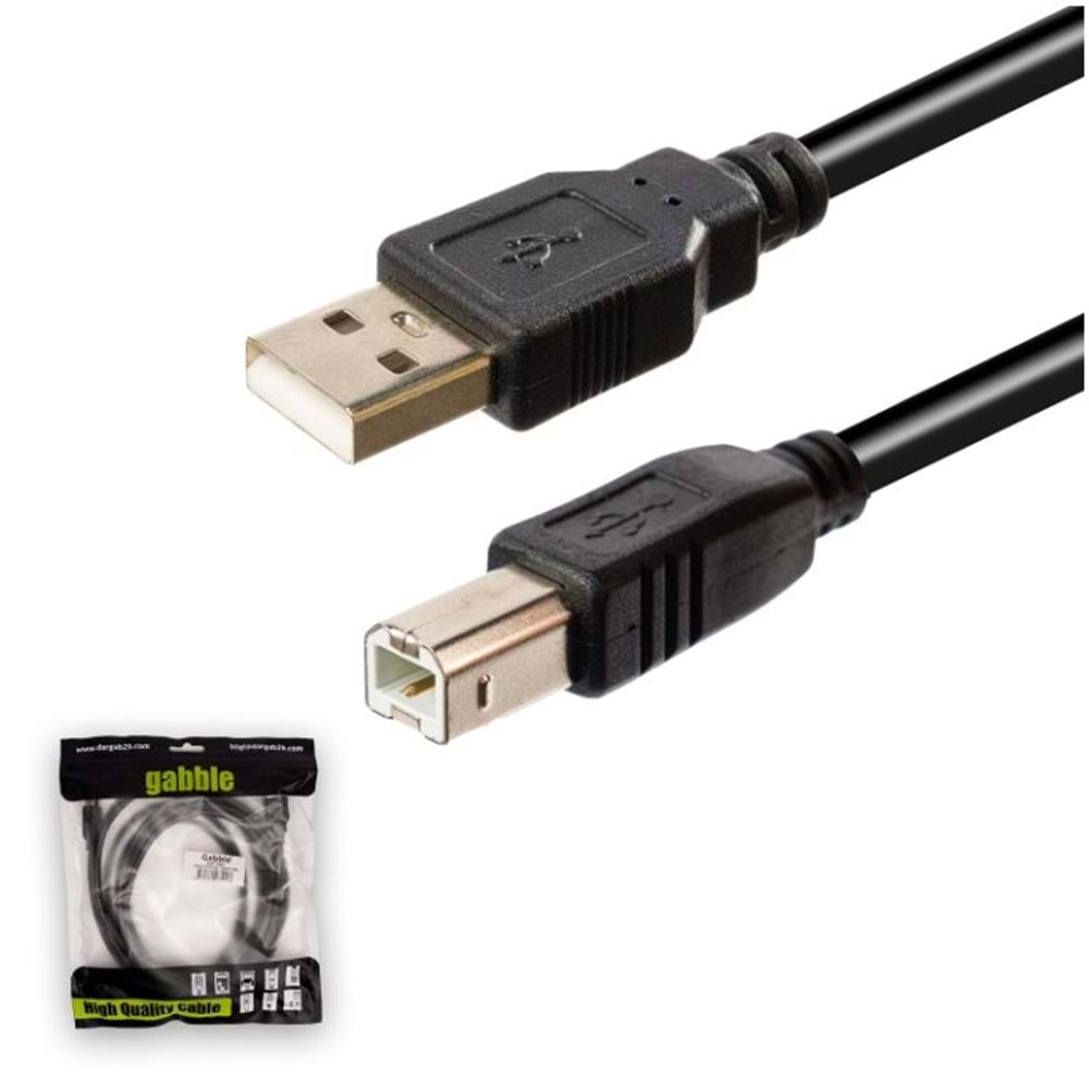 Gabble GAB-YK05 USB Yazıcı Kablosu 5Mt.