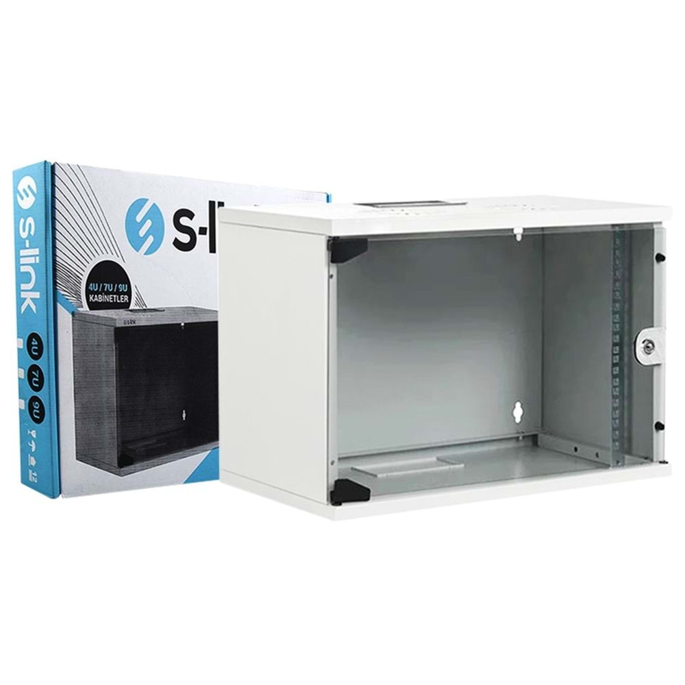 S-link 7U Soho Rack Kabin 19 inc W 530mm D 400mm (Beyaz)