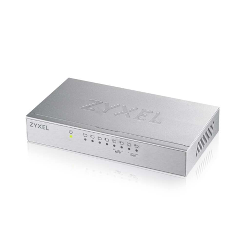 ZyXEL GS-108B V3, 8 Port, GigaBit, Metal Kasa, Yönetilemez, Masaüstü Switch