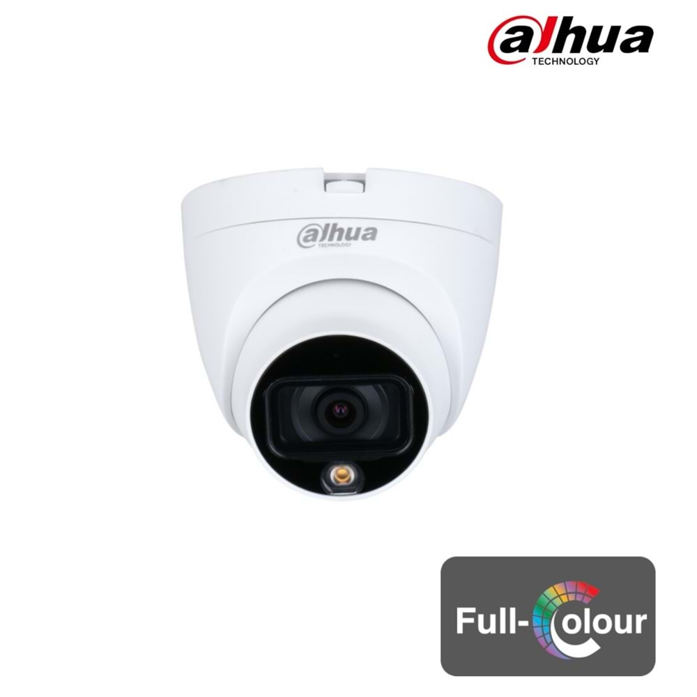 Dahua HAC-HDW1209TLQP-LED-0280B 2MP 2.8MM 1080P HDCVI Full Color IP67 Metal Dome(20Mt)