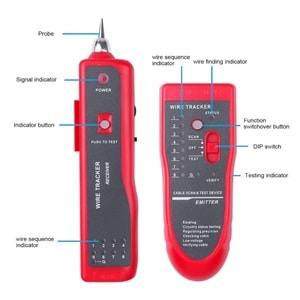 Wire Tracker AR-868 Kablo Bulucu Tester Bili Bili Çantalı