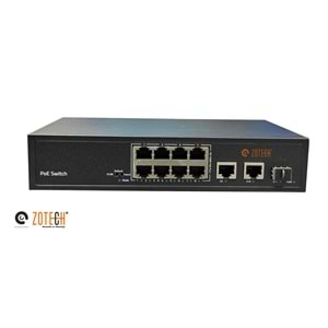 Zotech ZT-SW-8P2UGB1SF (8+2+1) 8P MB PoE 2P GB Uplink 1P SFP PoE Switch