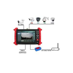 ALPSAT AS33-IPCX 7(inch) AHD-CVI-TVI CCTV Kamera Test Monitörü