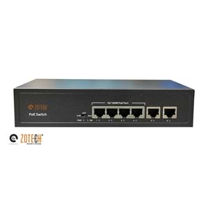 Zotech ZT-SW4P2U (4+2) 4P MB PoE 2P MB Uplink PoE Switch