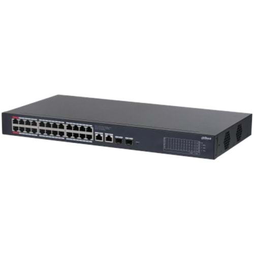 Dahua CS4228-24GT-240 24 Port 2GB Uplink 2 SFP Yönetilebilir PoE Switch