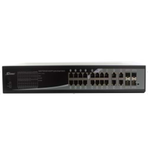 Seenergy Pro DJA-1622GF1S 16+4+4 16P 10/100 + 4P 100/1000 4P SFP 250w Poe Switch