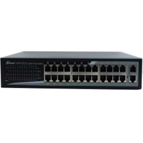 Seenergy Pro DJA-2422B 24+2 24P 10/100 + 2P 100/1000 300w Poe Switch