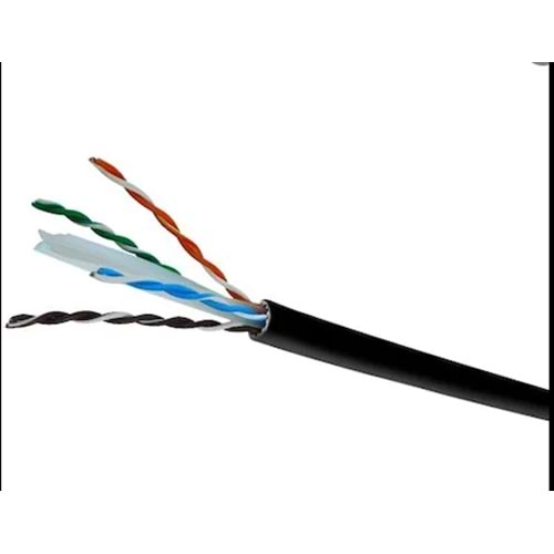 Cat6 Kablo 1Metre (%100 Bakır) Reçber 506025 PE Dış Ortam(İstenilen Metrede)