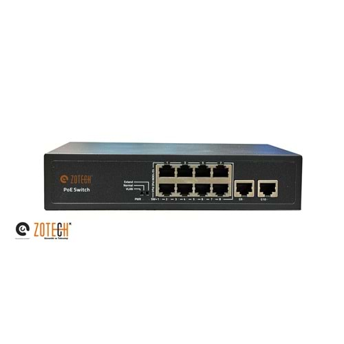 Zotech ZT-SW-8P2U (8+2) 8P MB PoE 2P MB Uplink PoE Switch