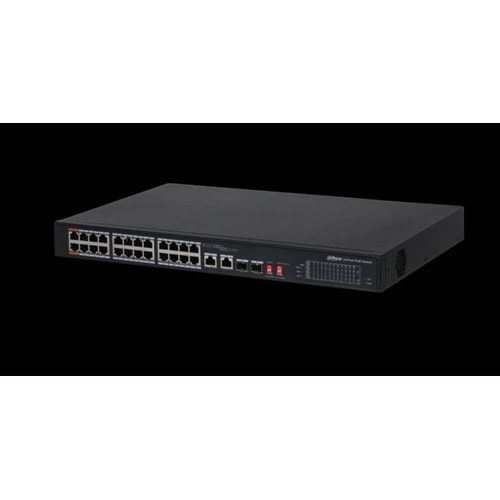 Dahua PFS3226-24ET-240 24 Port MegaBit 24 Port PoE 240W +2 Port Combo SFP Rack Mount Switch