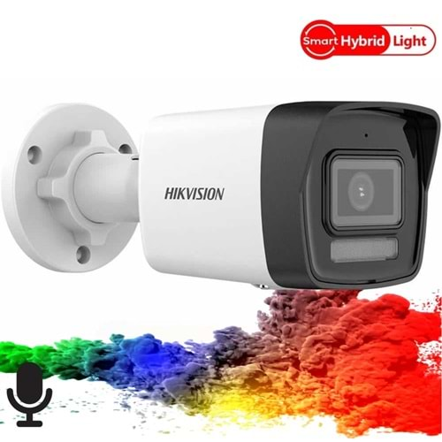 Hikvision DS-2CD1047G2H-LIUF 4MP 2.8mm ColorVu Smart Hybrid Light Bullet IP Kamera(Sesli)