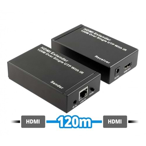 4K HD 120 Metre Usb To Hdmi Cat6 Extender