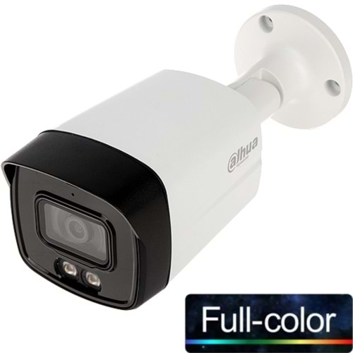 Dahua HAC-HFW1209TLMP-A-LED-0360B 2MP 3.6mm Full Color IP67 Metal Bullet (Sesli)(40Mt)