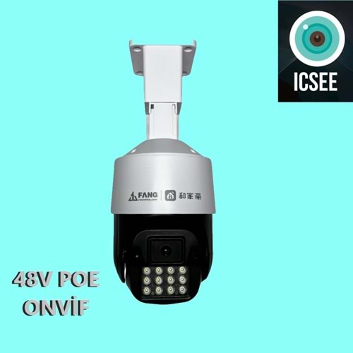 X5 Tech RX-4C 4 Mp Onvıf 48V Poe SpeedDome PTZ Icsee