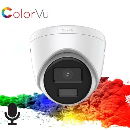 Hikvision DS-2CD1327G2H-LIUF 2.8mm Colorvu 2MP IP Mini Dome Kamera (Sesli)