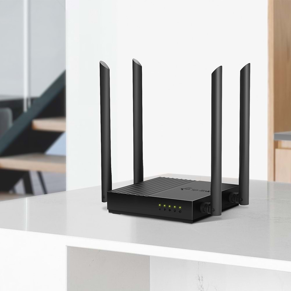 Tp-Link ARCHER C64 AC1200 4Port 867Mbps Dual Band WiFi Masaüstü Gigabit Router Access Point