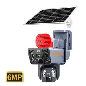 Avenir AV-S427 (4G-Solar) Sim Kartlı Güneş Enerjili Dış Ortam 360° Akıllı Kamera SD Kart